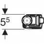 Robinet flotteur Geberit type 323 alimentation par le bas, 3/8", mamelon en laiton