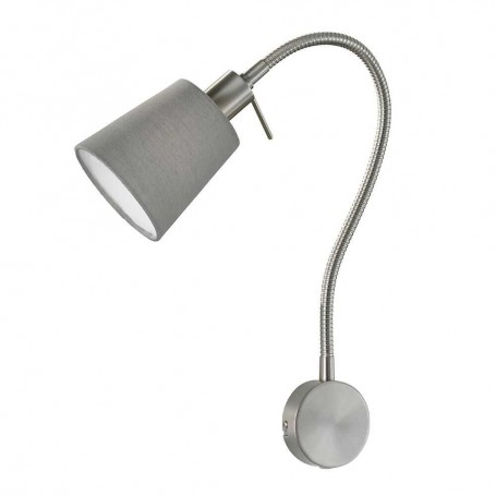 Applique spot luminaire NOTE E14 max.10W IP20 gris - Interrupteur déporté