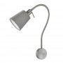 Applique spot luminaire NOTE E14 max.10W IP20 gris - Interrupteur déporté