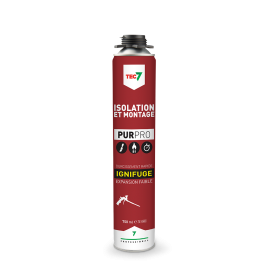 PUR PRO - MOUSSE D'ISOLATION & DE MONTAGE - AEROSOL 750ml