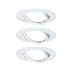 Encastrés LED Base rond 5 W GU10 blanc Kit de 3 orientables