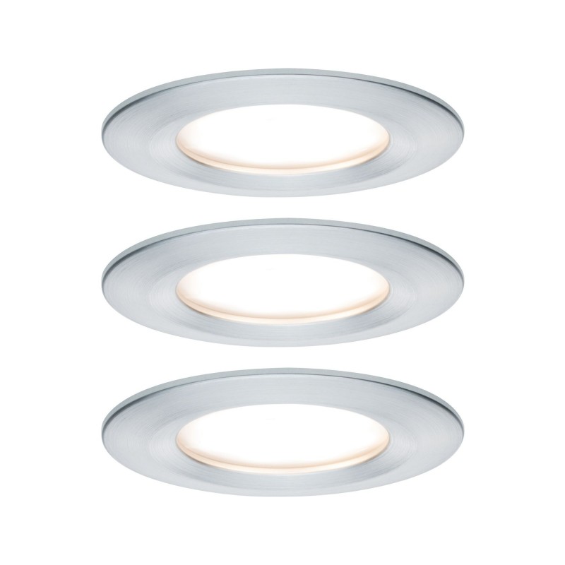 Encastré Nova Coin rd fixe LED 3x65W Alu tour - 93462 - PAULMANN | ...