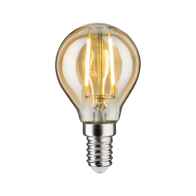 Ampoule sphé LED 4,5W E14 Or 2500K dimm - 28500 - PAULMANN | GENMA