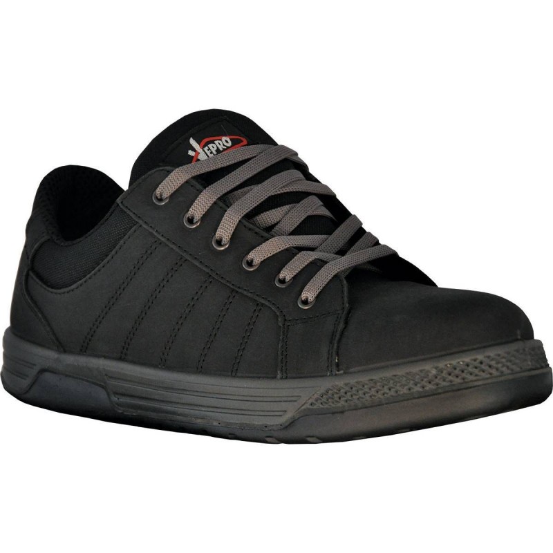 CHAUSSURES BASSES CUIR NUBUCK NOIR S3 - MANIBASSE - VEPRO | GENMA Pointure 41