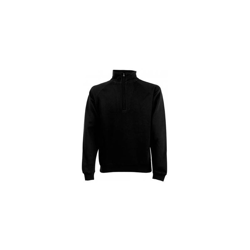 SWEAT COL ZIPPE EMBALLE NOIR - SWEATZIP_SN - VEPRO | GENMA Taille M