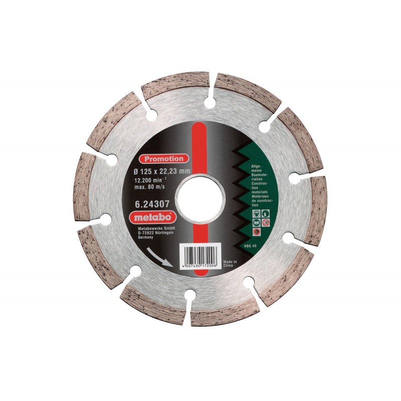 Disque Diamand SP 125x22,23 mm - 624307000 - METABO | GENMA