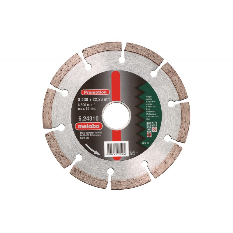 MEULE DE TRONÇONNAGE DIAMANTÉE « SP » 230 X 22,23 MM, UNIVERSELLE -...