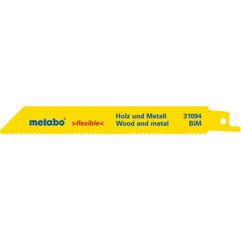 2 LAMES DE SCIES SABRES, B+M, FLEXIBLE, 150 X 0,9 MM - 631094000 - ...