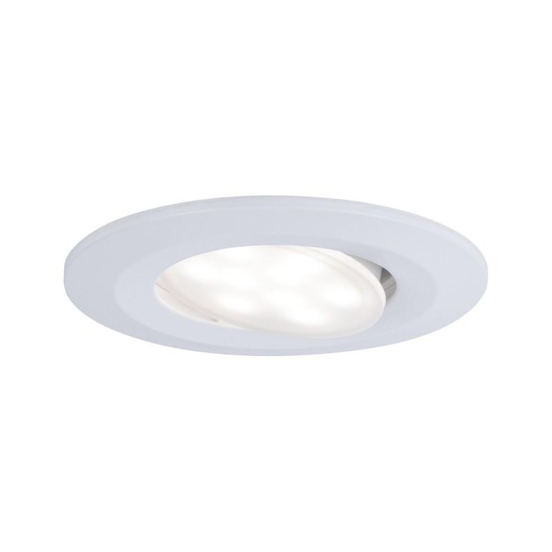 Encastré LED Calla rond 1x6W Blanc dépoli orientable - 99926 - PAUL...