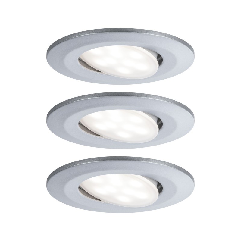 Encastré LED Calla rond 3x6W Chrome mat orientable - 99929 - PAULMA...