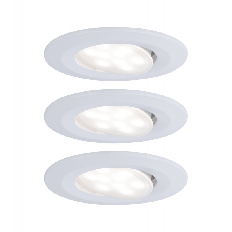 Encastré LED Calla rond 3x6W Blanc dépoli orientable - 99927 - PAUL...