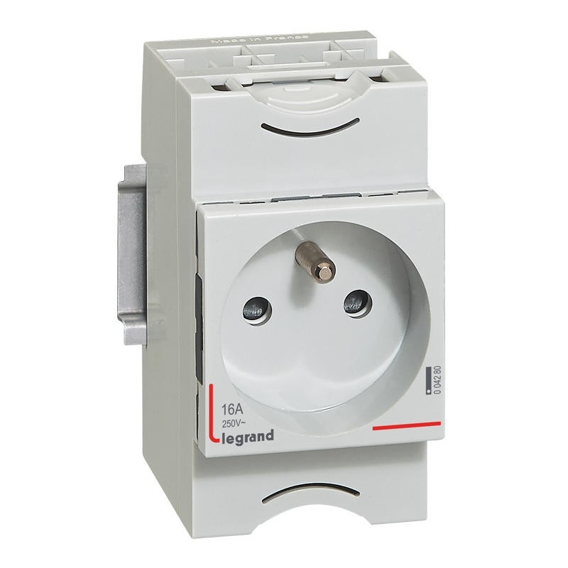 Prise de courant modulaire 10A à 16A 250V 2P+T à éclips 2,5 mo... Quantité A l