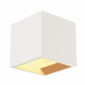 PLASTRA CUBE applique, carré, plâtre blanc, G9, max. 42W