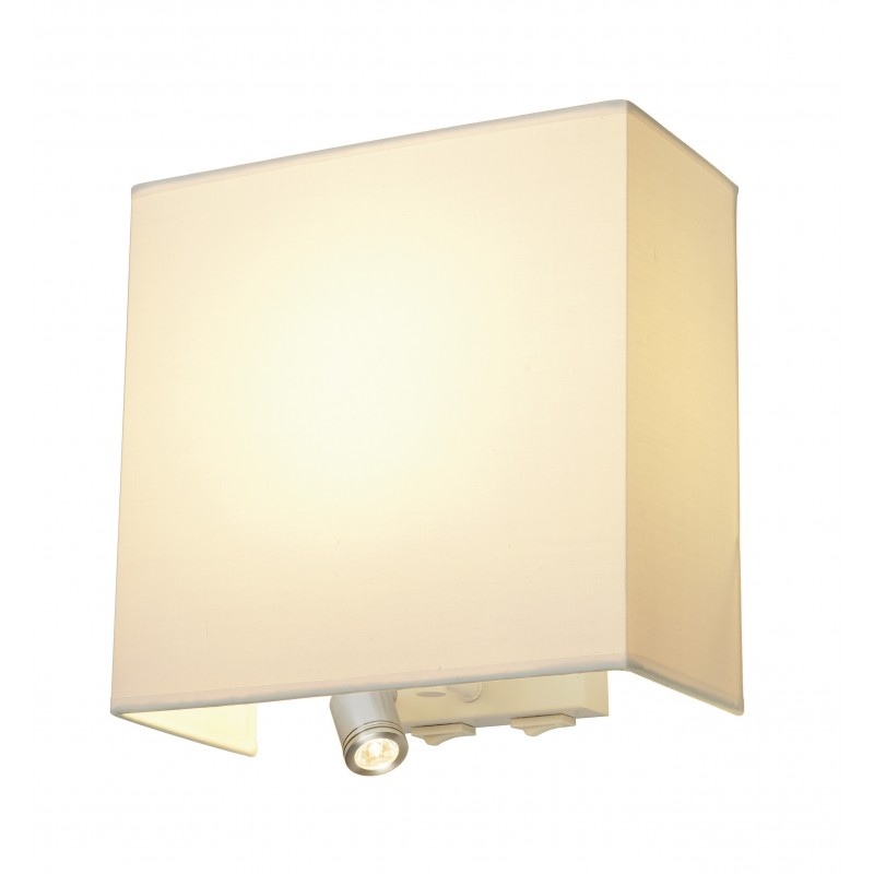ACCANTO SPOT SQUARE LED, applique, blanche, E27, LED 3000K, max. 24...