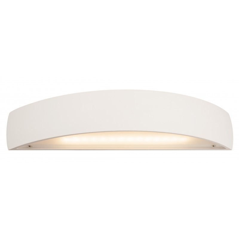 Applique Murale Angle Plâtre Blanc Verre Sablé IP20 - Luminaire Intérieur Élégant E14