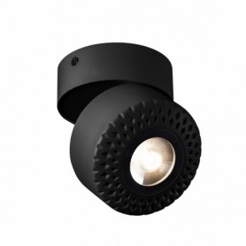 TOTHEE LED applique/plafonnier, noir, LED 17W 3000K, 50°