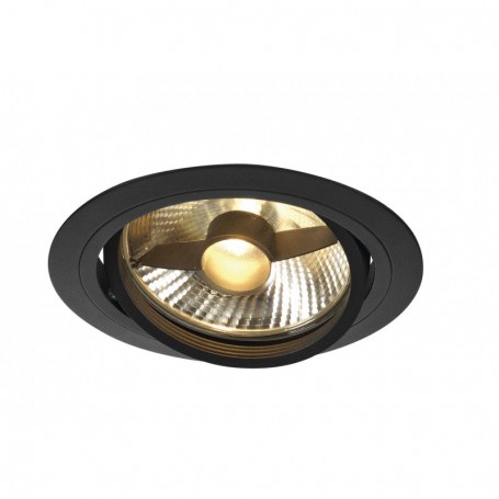 NEW TRIA ES111 encastré, rond, noir, max. 75W, lames ressorts