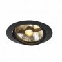 NEW TRIA ES111 encastré, rond, noir, max. 75W, lames ressorts