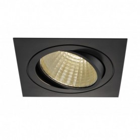 KIT NEW TRIA LED carré noir 25W 3000K 30° alim & clips ressorts inclus
