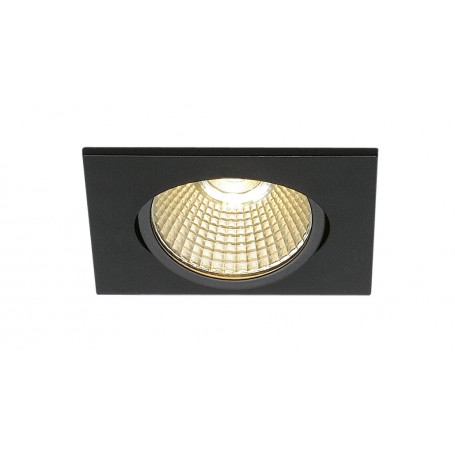 NEW TRIA 68 CARRE encastré, noir, LED 7,2W 1800-3000K Dim to warm