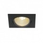 NEW TRIA 68 CARRE encastré, noir, LED 7,2W 1800-3000K Dim to warm