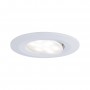 Spot encastré LED Calla rond 10x6,5W Blanc dépoli orientable