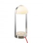 BRENDA LED, lampe à poser, blanc/argent, chargement sans fil, 3000K